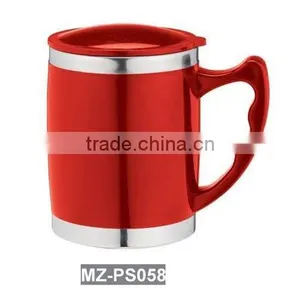 Stainless Steel Coffe Mug MZ-PS058 Lid and Body Same Color Mug thumbnail-1