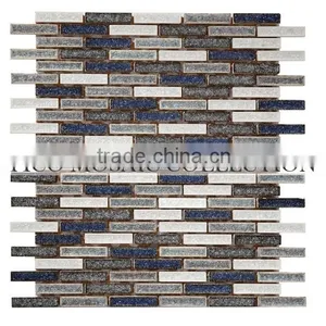 Fico ,GALOS3331Z, Black Gold Marble Mosaic Tiles for Bathrooms thumbnail-2