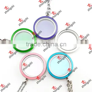 Gift Occasion Customized Alloy Enamel Colorful Floating Lockets Plates (CFP50822) thumbnail-4
