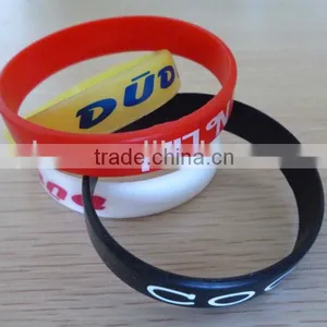 ColorSpray Silicone Wristbands Bracelet With Customized Logo thumbnail-1
