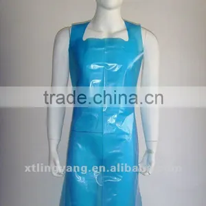 Disposable Blue Durable Good Quality PE Plastic Apron thumbnail-1