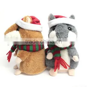 2016 Christmas Gift Hot Cute Plush Talking Hamster Recording Toy Hamster, Speaking Hamster thumbnail-3