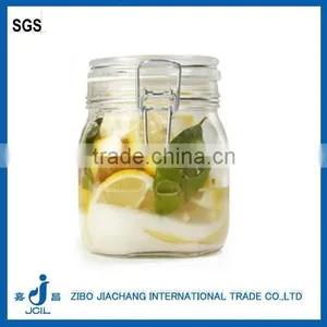 2015 New Style Mason Jar Hot Selling Airtight Storage Glass Jar High Transparency Stainless Steel Mason Jar thumbnail-1