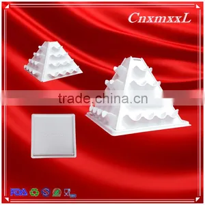 Hot Sells New Style Wholesale 6 Tier Plastic Macaron Pyramid Tower Display Stand &patented Customizable Macaron Packaging thumbnail-5