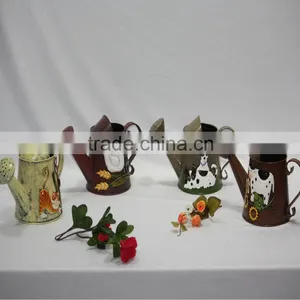 2014 Popular Polka Dots Metal Flower Pot thumbnail-1