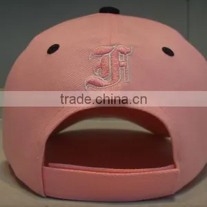 Pink Embroidery Baseball Cap for Girl thumbnail-5
