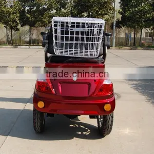 Mobility 500W 48V 3 Wheel Handicapped Scooters for Elderly With Rear Basket thumbnail-2