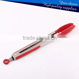 Kitchen Tongs and Red Silicone Stainless Steel Food Tongs thumbnail-5
