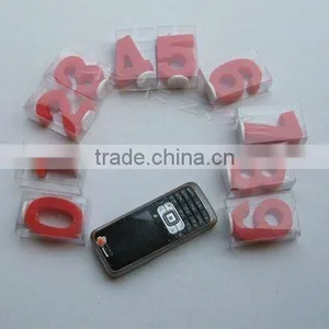 Wholesale Red Numeral Candle 0-9 1 2 3 4 5 6 7 8 9 0 Cake Topper Candles Solid Color Partyware Party Supplies thumbnail-1