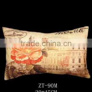 Nature Linen Material Custom Size And Printed Pillow Cover thumbnail-6