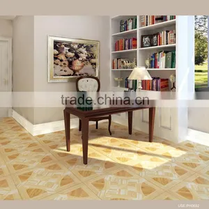 Decorative Flooring Rectified Edge 3D Digital Inkjet Wood Look Soft Glazed Surface Ceramic Floor Tile thumbnail-3