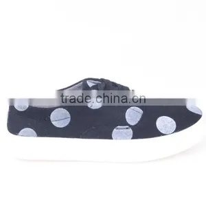 Sneaker With Felt Printed With Dot thumbnail-1