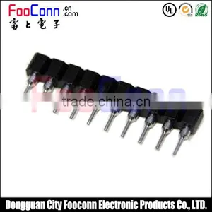 Single Row 1*10P Round Female Header Connector 2.54mm Gold Plated Machined Straight thumbnail-1