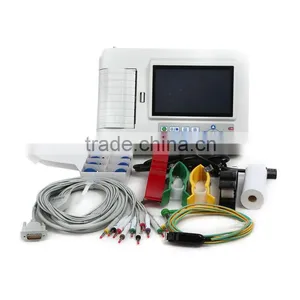 2015 New Digital 6-channel Touch Screen Color Electrocardiograph ECG EKG Machine thumbnail-2