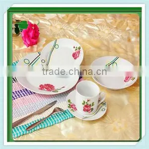 White Ceramic Wave Plate, Ceramic Cut Edge Plate With Customzied Decal, Wholesale Tableware Ceramic Plate thumbnail-1