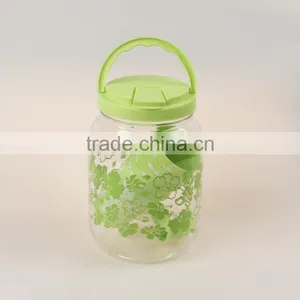 Wholesale Hot Sell Plastic Green Juice Dispenser Juice Jar Whit One Bibcocks With Five Cups for Store Beverage thumbnail-6