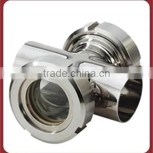 Sanitary Stainless Steel Pipe Cross Sight Glass thumbnail-3