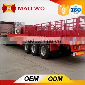 Double Use 40ft Container Transport 4 Axles Flatbed Semi-trailer thumbnail-5