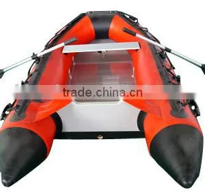 PVC Material Hull Durable Inflatable Fishing Boat for Sale! thumbnail-1