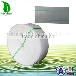 Chinese Manufacturer Transparent Color 2 Blue Line PE pe Lay Flat Hose thumbnail-1