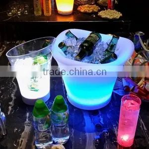 RGB Color Changing LED Wine Holder Stand Led Light Ice Bucket Cooler Wine for Bar Night Club thumbnail-3