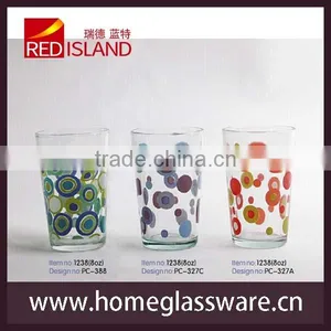 Drinking Glass Cup With Flower Design in 2014 thumbnail-1