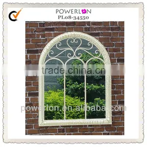 Antirust Metal Frame Vintage Decorative Wall Mirror thumbnail-3