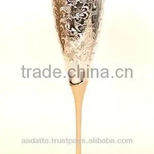 Handmade Gift Item Gold and Silver Plated Goblets thumbnail-1