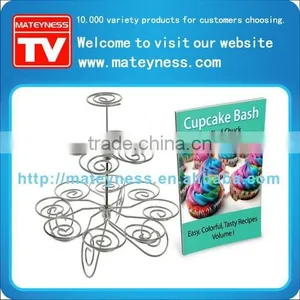 Spiral Swirls Metal Stand 13 Cupcake - 3 Tier Cake Stand thumbnail-2