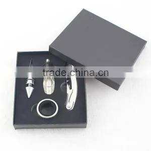 Gift Box 4 Piece Wine Accessory Set Wine Tool Kit Opener Set thumbnail-1