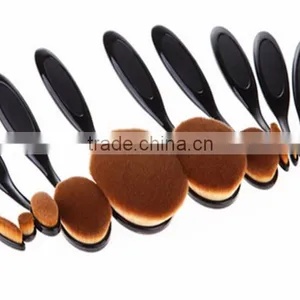 Fashionable 10pcs Makeup Brush Toothbrush Foundation Brush Cosmetic Tool 2016 thumbnail-4