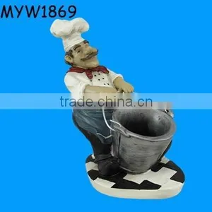 2012 NEW FASHION Chef Ceramic Beer Ice Bucket thumbnail-1