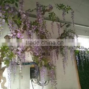 Artificial Flower Vine Wall Hanging Decoration Rattan Ivy thumbnail-1