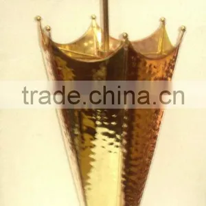 Brass & Copper Umbrella Stand, Metal Umbrella Stand, Umbrella Holder, Portable Umbrella Stand, thumbnail-4
