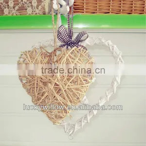 Christmas Wicker Hearts Hanging Gift Pendants thumbnail-1