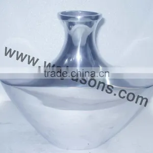 Decorative Metal Vase Hand Made | METAL FLOWER VASE IN HAMMERED thumbnail-3
