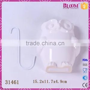 Owl Shape Custom Gift White Ceramic Humidifier for Sale thumbnail-1