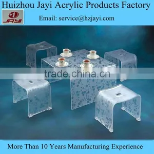 China Manufacturer Wholesale Acrylic Sofa Narrow Side Table thumbnail-6