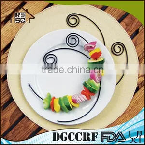 Food Grade Safe Non-Stick Stainless Steel BBQ Circle Kabob Plate Skewers thumbnail-2
