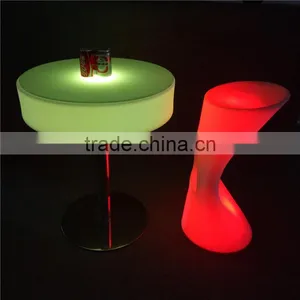 Factory Sale LED Illuminated Round Bar Table With Multi Sizes thumbnail-3