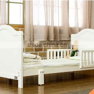 Antique Pure White Solid Wood Teenage Bed, Solid Wood Convertible Kids Bed With Toddlers BF11-08053a thumbnail-1