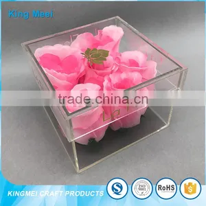 Father's Day Gift Acrylic Flower Packaging Box for Flowers thumbnail-6