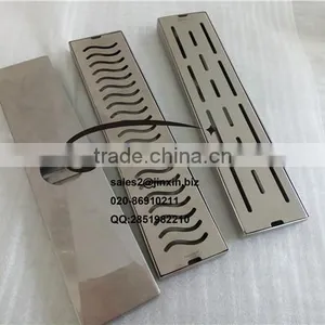 JINXIN Stainless Steel Rectangular Long Floor Drain With High Quality for Bathroom Hotel and Shower Room thumbnail-4