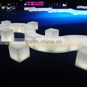 Cool Bar/club/party/wedding/KTV/hotel Illuminated Outdoor Aluminum Bar Stools thumbnail-1