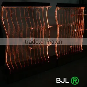 S Shape Lighting Decorative Acrylic Led Water Bubble Showroom Display Shelf thumbnail-2