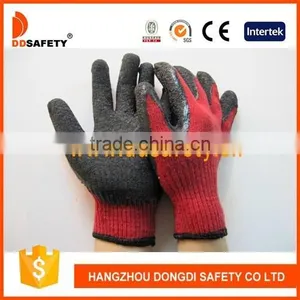 DDsafety Hot Sale Cotton Knitted Gloves With Latex Coating Safety Gloves thumbnail-1