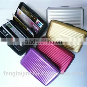 Aluminum RFID Blocking Credit Card Holder Case Aluminum Wallet thumbnail-2