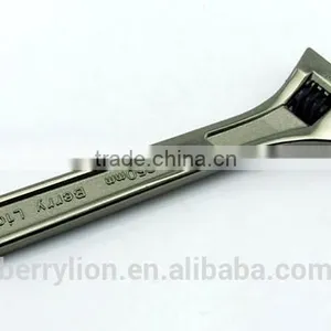Berrylion 10" Nickel Alloy Black Adjustable Wrench Pearl Nickel Adjustable Wrench thumbnail-1