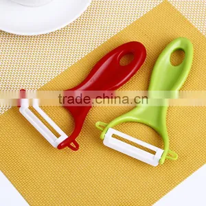 BKB09 Cute ABS Handle Ceramic Knife+Ceramic Fruit Peeler Sets thumbnail-3