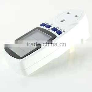 UK Plug Energy Meter Watt Volt Voltage Electricity Monitor Analyzer Power thumbnail-1